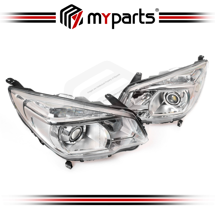 TYC Chevrolet Colorado 2012~2016 (Projector Type) Headlamp Head Lamp Head Light Headlight | Pair LH Left Hand (Passenger) + RH Right Hand (Driver)