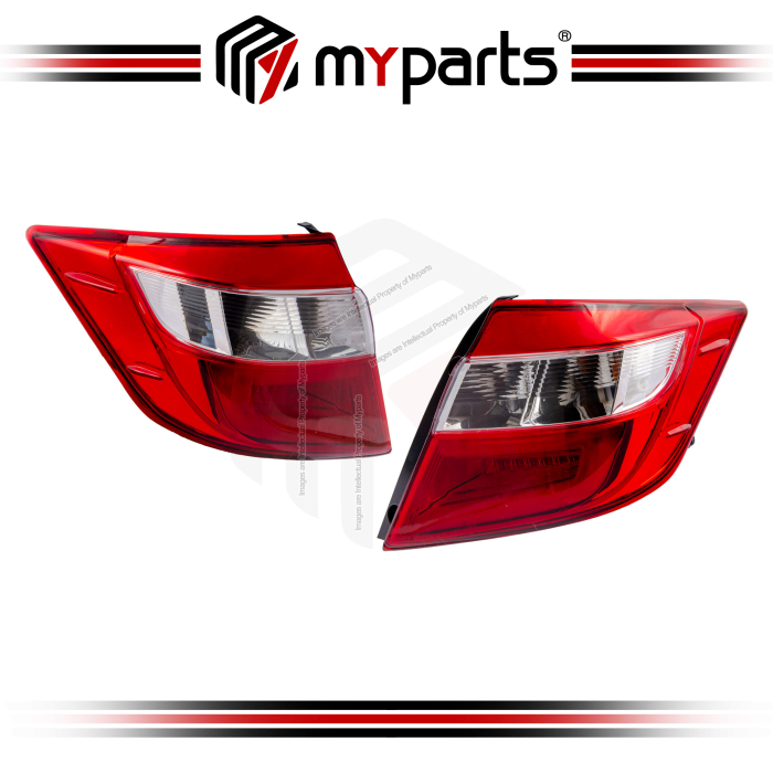 Myparts Perodua Bezza B300 Model 2016 ~ On Tail Lamp Tail Light TailLamp Taillight Rear Lamp | Pair LH LHS Left (Passenger) + RH RHS Right (Driver)