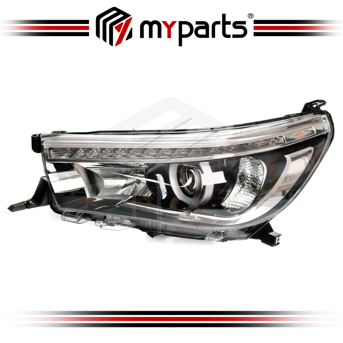 TYC Fits Toyota Hilux Revo GUN125 2015~2020 | Headlight Head Light Front Lamp (LED Type With DRL) | LH LHS Left Hand (Passenger Side)