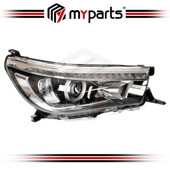 TYC Fits Toyota Hilux Revo GUN125 2015~2020 | Headlight Head Light Front Lamp (LED Type With DRL) | RH RHS Right Hand (Driver Side)