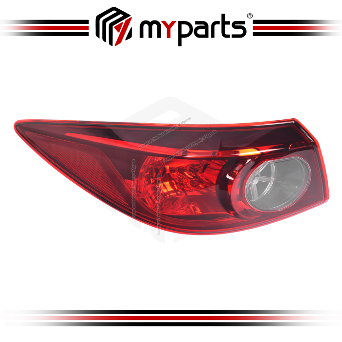 TYC Fits Mazda 3 BM BN 2013~2019 4 Door Sedan Only | Outer Taillights Tail Lights Rear Lamps Non LED Type | LH LHS Left Hand (Passenger Side)