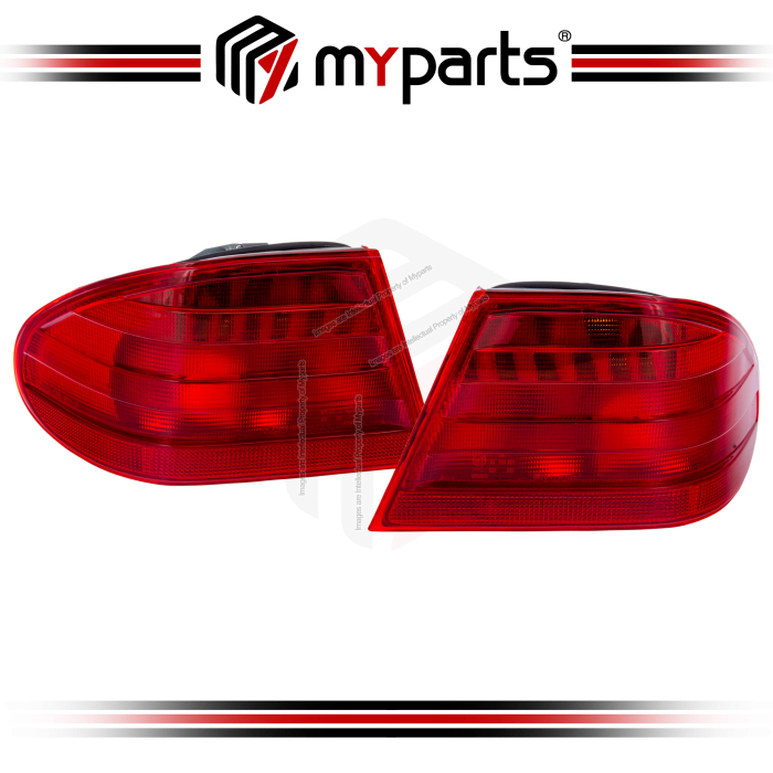 TYC Fits Mercedes Benz E Class W210 1996~1999 Outer Tail Lamp Taillamp Tail Light Taillight Rear | Pair LH Left (Passenger) + RH Right (Driver)
