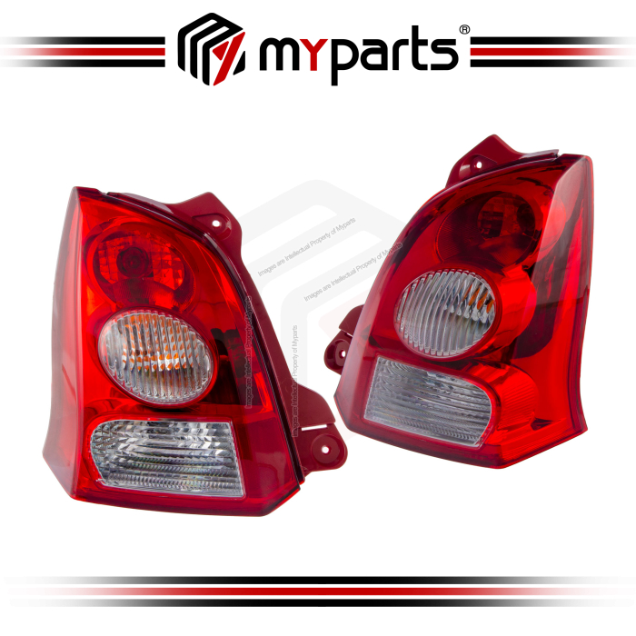 Myparts Suzuki Alto 2009 ~ 2014 Tail Lamp Tail Light TailLamp Taillight Rear Lamp | Pair LH LHS Left (Passenger) + RH RHS Right (Driver)