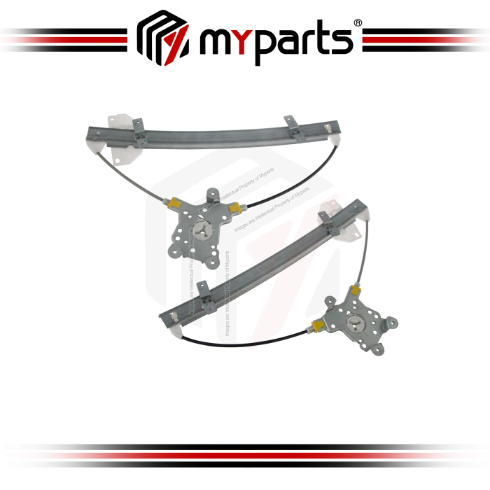 Myparts Fits Mitsubishi Lancer Evolution I II III 1992~1996 | FRONT Door Window Regulator No Motor | Set LH Left Hand + RH Right Hand