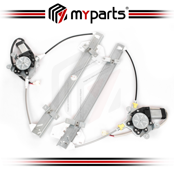 Myparts Fits Mitsubishi Lancer Evolution I II III 1992~1996 | FRONT Door Window Regulator With Motor | Set LH Left Hand + RH Right Hand