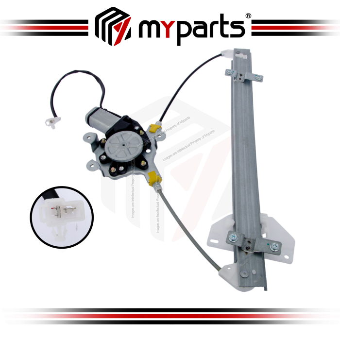 Myparts MitsubishiLancer  Evolution IV V VI | (With Motor) FRONT Electric Power Window Gear Regulator Door | LH Left Hand (Passenger)