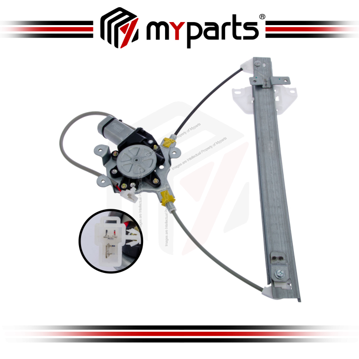Myparts MitsubishiLancer  Evolution IV V VI | (With Motor) REAR Electric Power Window Gear Regulator Door | RH Right Hand (Driver)