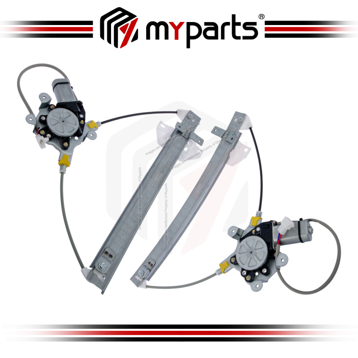 Myparts MitsubishiLancer  Evolution IV V VI | (With Motor) REAR Electric Power Window Gear Regulator Door | Set LH Left Hand + RH Right Hand