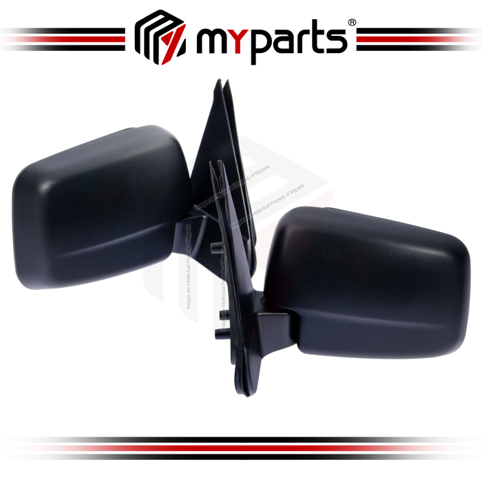 TYC Ford Ranger WL PH Series 1998~2006 Manual (Black) Side Door Mirror Rear View | Set LH Left Hand (Passenger) + RH Right Hand (Driver)