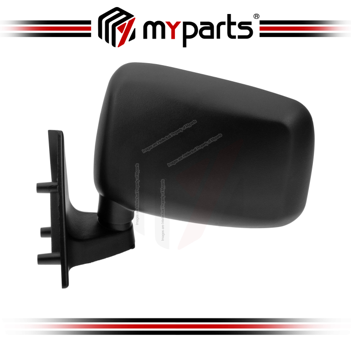 TYC Ford Courier PC PD Series 1985~1998 | Manual Side Door Mirror (Black) | LH Left Hand (Passenger Side)