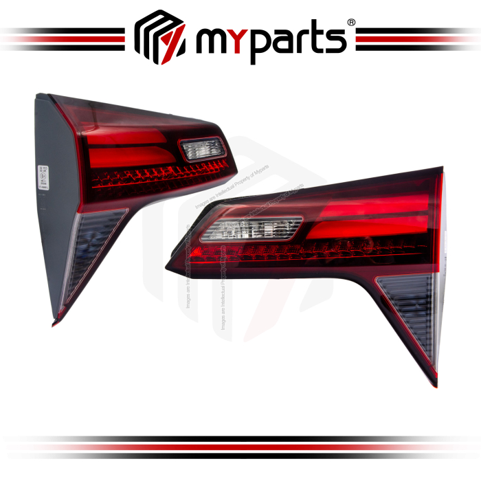 TYC Fits Honda HRV HR-V Facelift 2019~2022 RS Spec Inner Taillamp Tail Lamp Light Tailgate Light | Pair LH Left (Passenger) + RH Right (Driver)