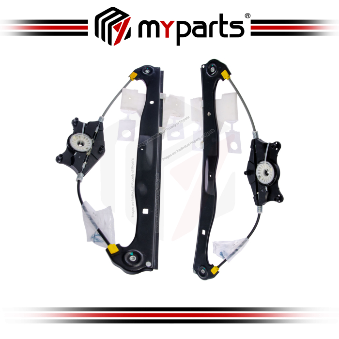 Myparts Fits Audi A3 8P 2004~2013 REAR Power Window Gear Regulator Door (No Motor) | Set Of LH Left + RH Right