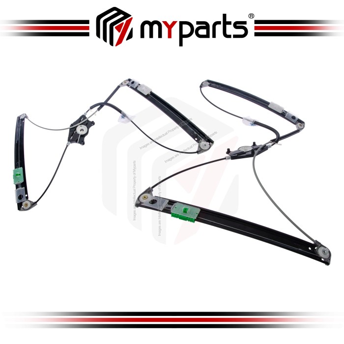Myparts Fits Audi A6 4F 2005~2011 FRONT Power Window Gear Regulator Door (No Motor) | Set Of LH Left + RH Right