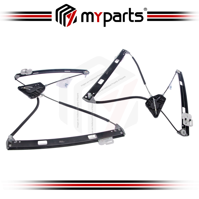 Myparts Fits Audi Q3 8U 2011~2019 FRONT Power Window Gear Regulator Door (No Motor) | Set Of LH Left + RH Right