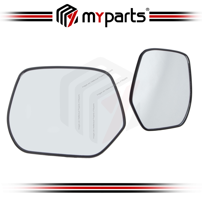 Side Door Mirror Glass (Convex, With Heated) (Set LH+RH)