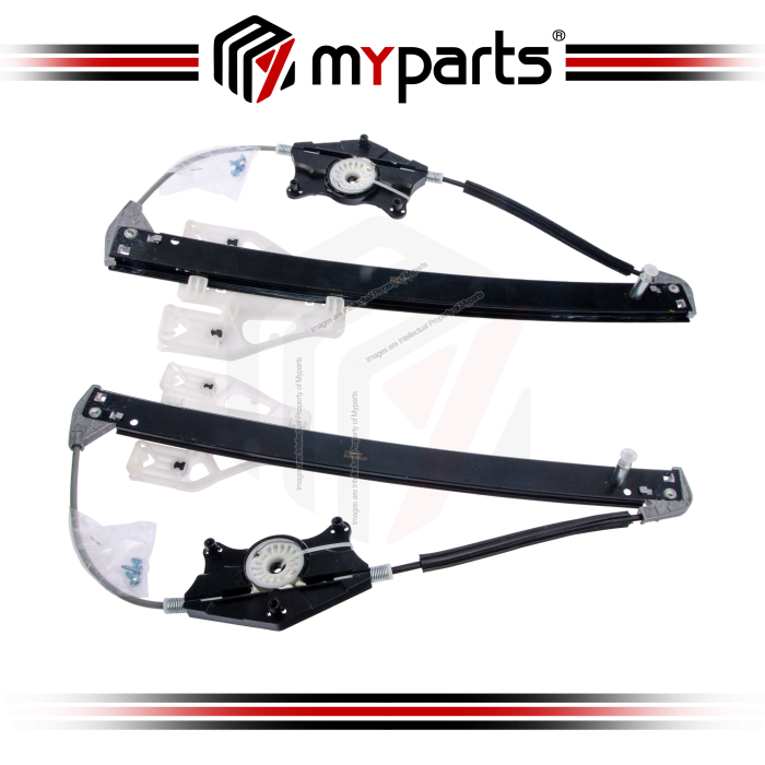 Myparts Fits Audi Q3 8U 2011~2019 REAR Power Window Gear Regulator Door (No Motor) | Set Of LH Left + RH Right