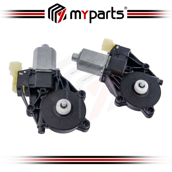 Myparts Ford Ranger 2011~2021 (2 Pins) REAR Power Electric Window Gear Regulator Motor | Pair LH Left Hand (Passenger) + RH Right Hand (Driver)