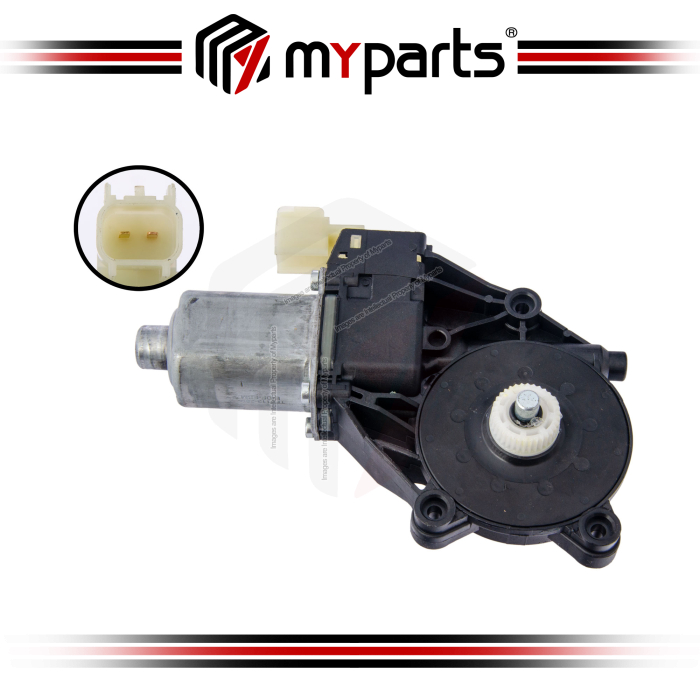 Myparts Ford Ranger 2011~2021 (2 Pins) FRONT Power Electric Window Gear Regulator Motor | LH Left Hand (Passenger Side)