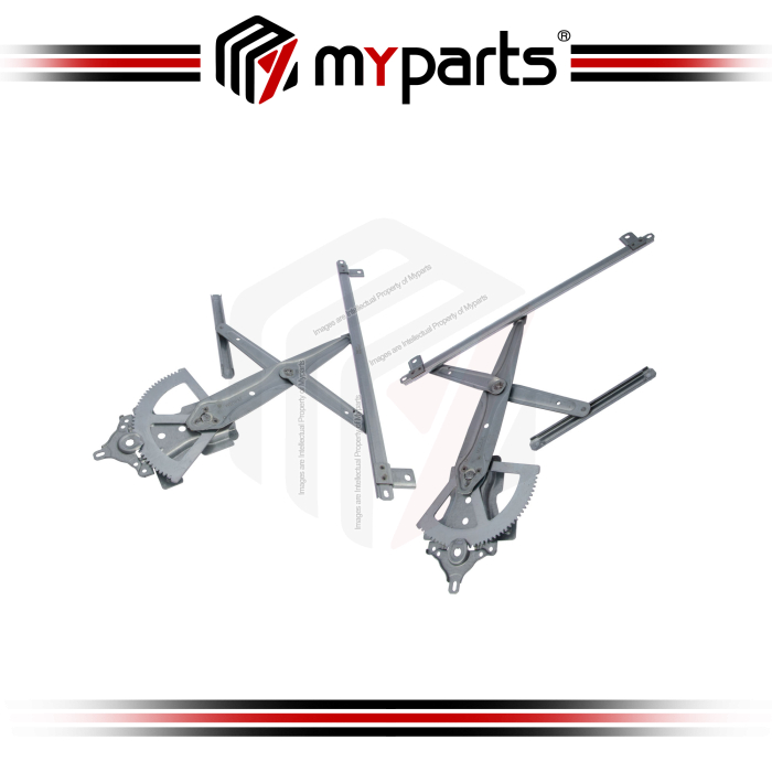 Myparts Fits Mazda BT-50 UN 2006~2011 | FRONT Power Window Gear Regulator Door (No Motor) | Set Of LH Left + RH Right