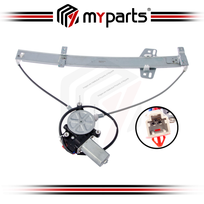 Myparts Fits Honda Jazz GD Series 2002~2008 | Front (With Motor) Electric Power Window Gear Regulator Door | LH Left Hand (Passenger Side)