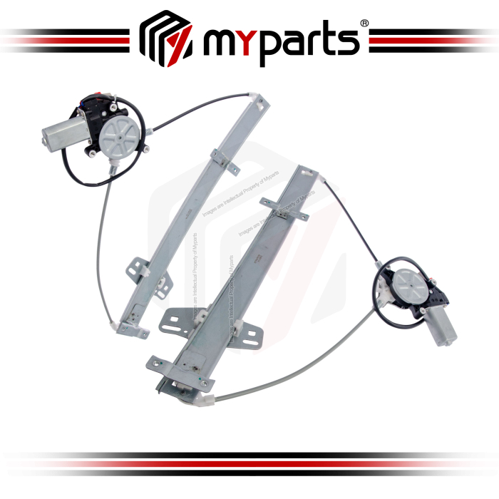 Myparts Fits Honda Jazz GD Series 2002~2008 | Front (With Motor) Electric Power Window Gear Regulator Door | Set LH Left + RH Right