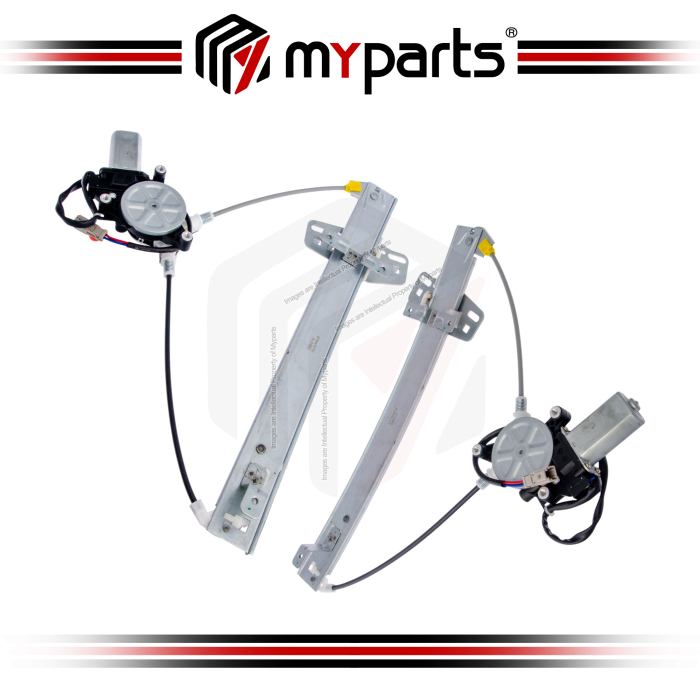 Myparts Fits Honda Jazz GD Series 2002~2008 | Rear (With Motor) Electric Power Window Gear Regulator Door | Rear Set LH Left + RH Right