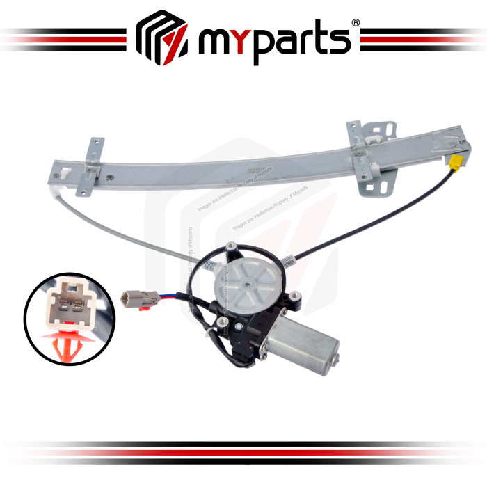 Myparts Fits Honda Odyssey RA6-9 2000~2004 | Rear (With Motor) Power Electric Window Gear Regulator | LH Left Hand (Passenger Side)
