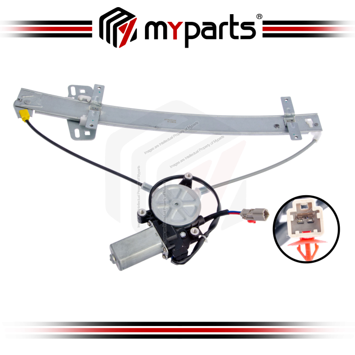 Myparts Fits Honda Odyssey RA6-9 2000~2004 | Rear (With Motor) Power Electric Window Gear Regulator | RH Right Hand (Driver Side)