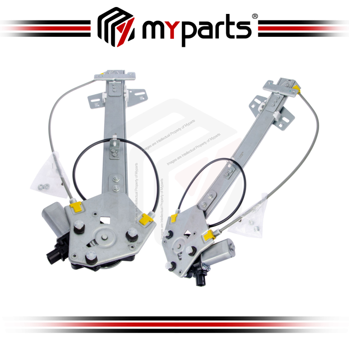 Myparts Fits Honda Jazz GE Series 2008~2014 | Rear (With Motor) Power Window Gear Regulator Door | Rear Set LH Left + RH Right