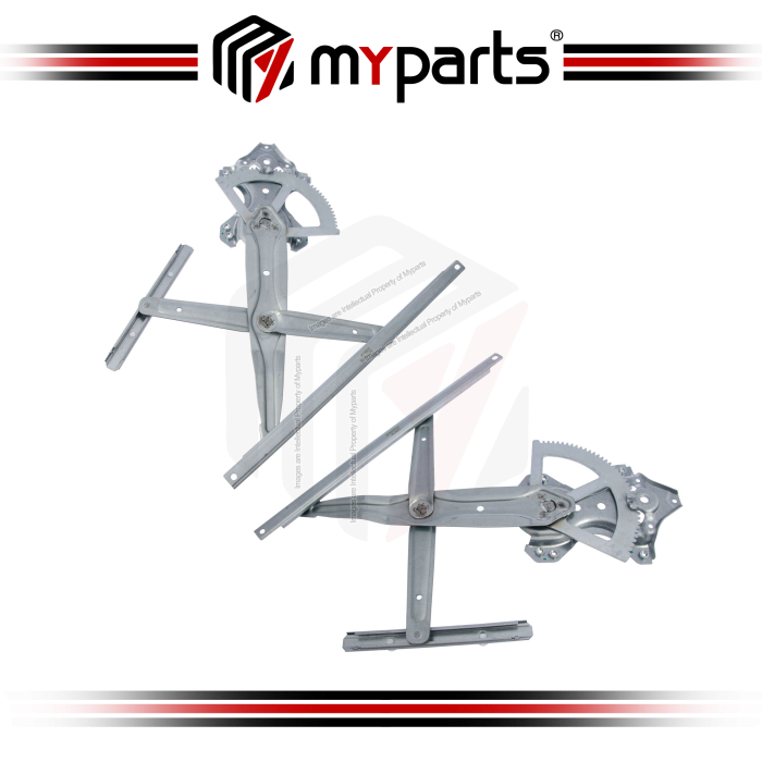 Myparts Fits Mitsubishi Outlander ZK ZL 2015~2023 Front (No Motor) Power Window Gear Regulator Door | Set LH Left Side + RH Right Side