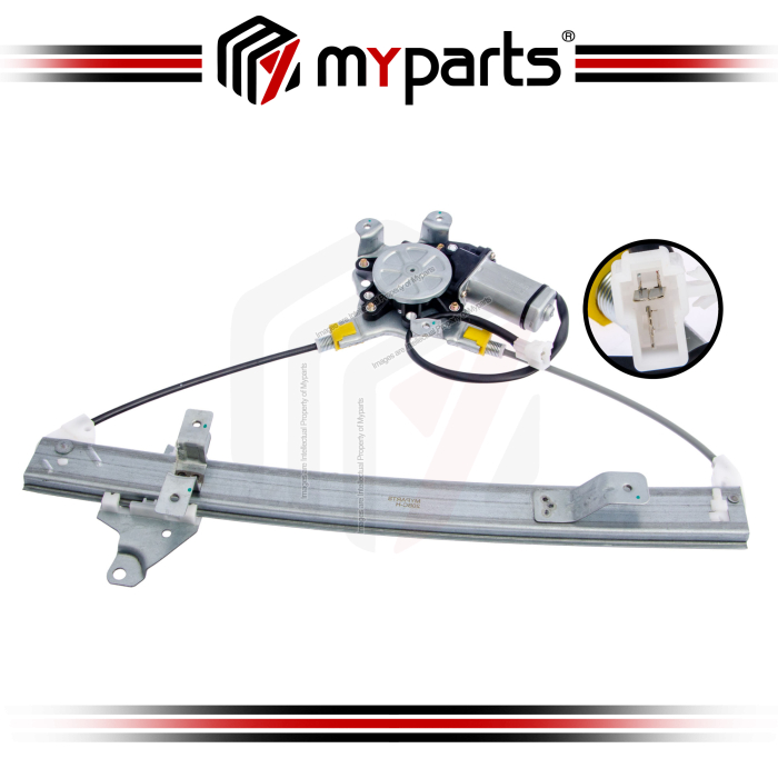 Myparts Fits Mitsubishi Lancer CS3 2001-2007 | REAR (With Motor) Electric Power Window Gear Regulator | RH Right Hand (Driver Side)
