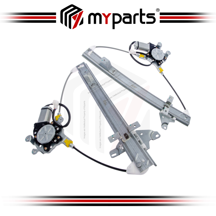 Myparts Fits Mitsubishi Lancer CS3 2001-2007 | REAR (With Motor) Electric Power Window Gear Regulator | REAR Set LH Right Hand + RH Right Hand