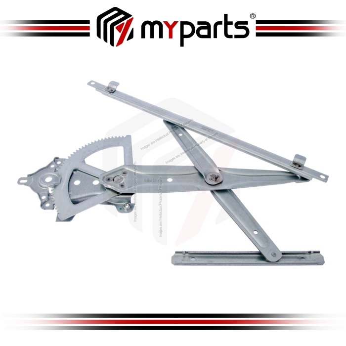 Myparts Fits Mitsubishi Lancer 2008~2012 FRONT (No Motor) Power Window Gear Regulator Door | LH Left Hand (Passenger Side)