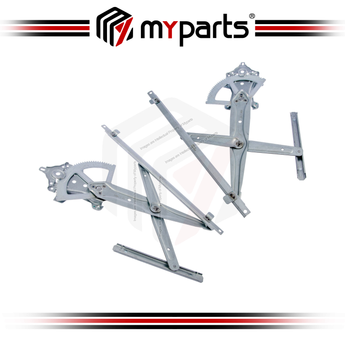 Myparts Fits Proton Inspira 2010~2015 FRONT (No Motor) Power Window Gear Regulator Door Depan | Set LH Left Hand + RH Right Hand