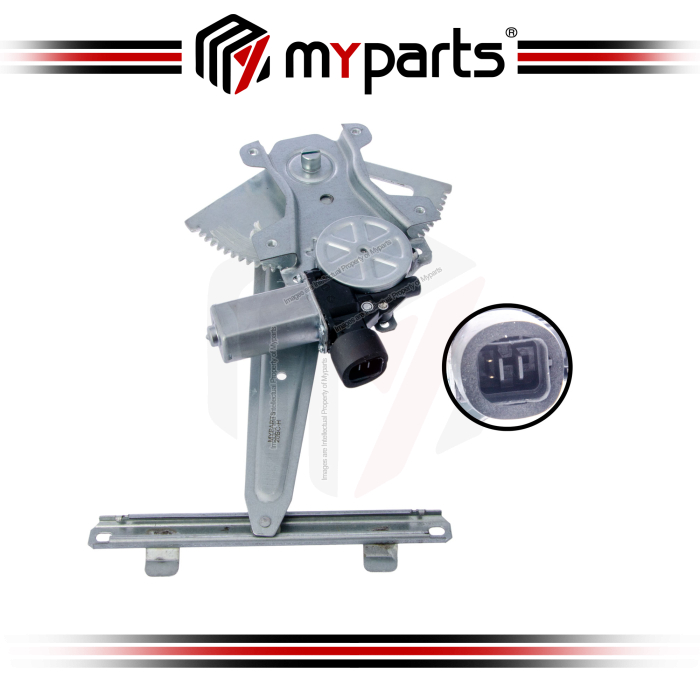 Myparts Fits Proton Inspira 2010~2015 REAR Power Window Gear Regulator Door (With Motor) | LH Left Hand (Passenger Side)