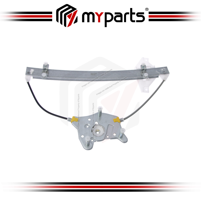 Myparts Fits Hyundai Accent 4 Door Sedan & 5 Door Hatch 2000~2006 | FRONT Electric Power Window Regulator (No Motor) | LH Left Hand (Passenger Side)