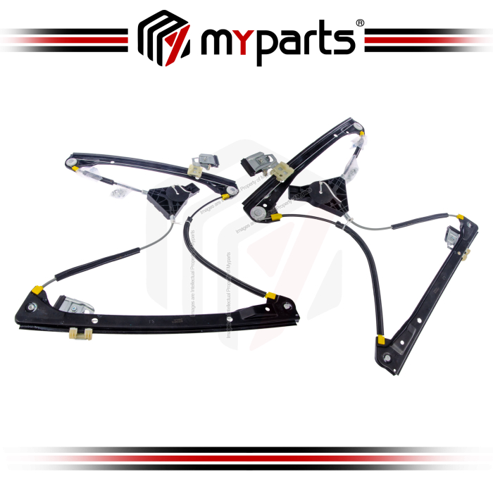 Myparts Fits Hyundai Sonata NF 2005~2009 FRONT (No Motor) Power Window Gear Regulator Door | Set LH Left Side + RH Right Side