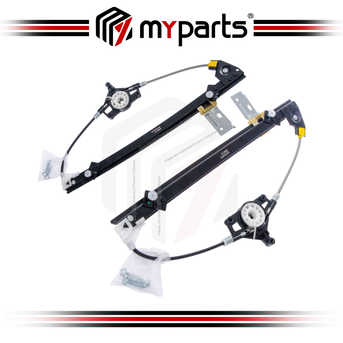Myparts Fits Mazda 3 1.6 2.0 BM BN 2013~2019 REAR (No Motor) Power Electric Window Gear Regulator Door | Set LH Left Side + RH Right Side