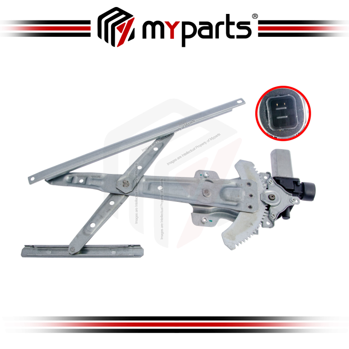 Myparts Mitsubishi Outlander ZK ZL 2015~2023 Rear (With Motor) Power Window Gear Regulator Door | RH Right Hand (Driver Side)