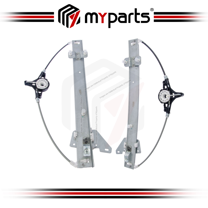 Myparts Fits Mazda CX5 CX-5 KE 2012~2017 | Front (No Motor) Power Window Gear Regulator Door | Set LH Left Side + RH Right Side