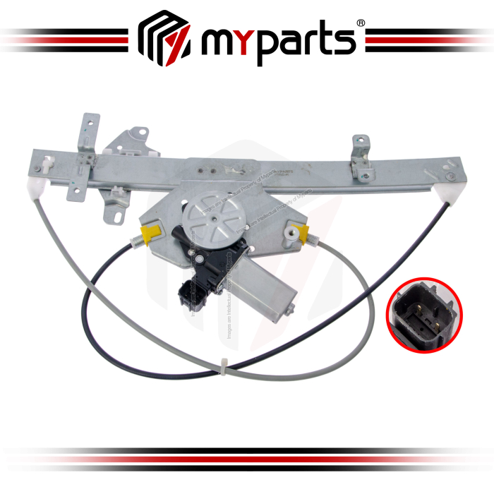 Myparts Fits Nissan Sylphy B17 2014~2017 | FRONT (2Pins Motor) Electric Power Window Gear Regulator Door | LH Left Hand (Passenger Side)