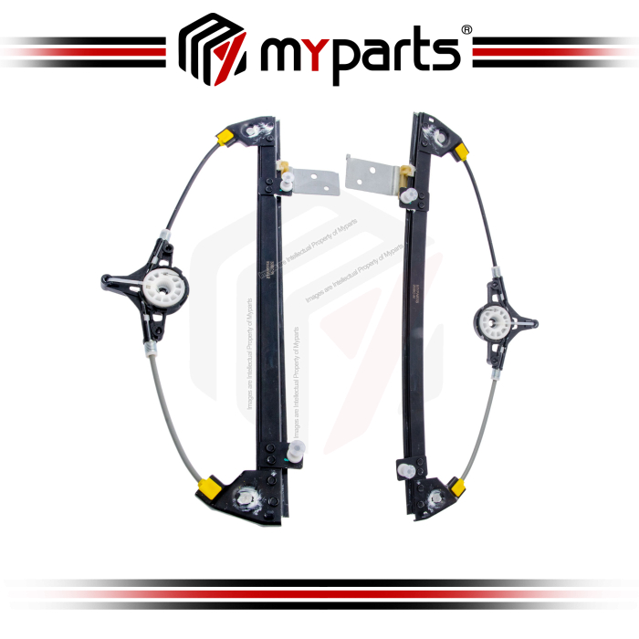 Myparts Fits Mazda CX5 CX-5 KE 2012~2017 | REAR (No Motor) Power Window Gear Regulator Door | Set LH Left Side + RH Right Side