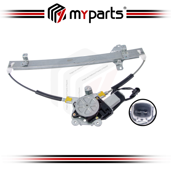 Myparts Fits Nissan XTrail X-Trail T30 2001~2013 | FRONT Electric Door Window Regulator (2Pins Motor) | LH LHS Left Hand (Passenger Side)