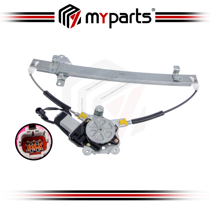 Myparts Fits Nissan XTrail X-Trail T30 2001~2013 | FRONT Electric Door Window Regulator (6Pins Motor) | RH RHS Right Hand (Driver Side)