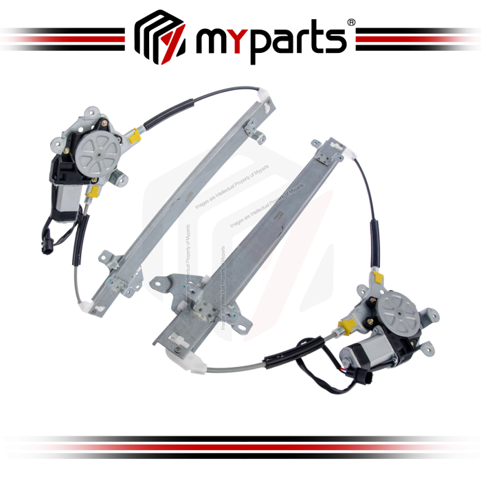 Myparts Fits Nissan XTrail X-Trail T30 2001~2013 | FRONT Electric Door Window Regulator (No Motor) | Set LH Left Side + RH Right Side
