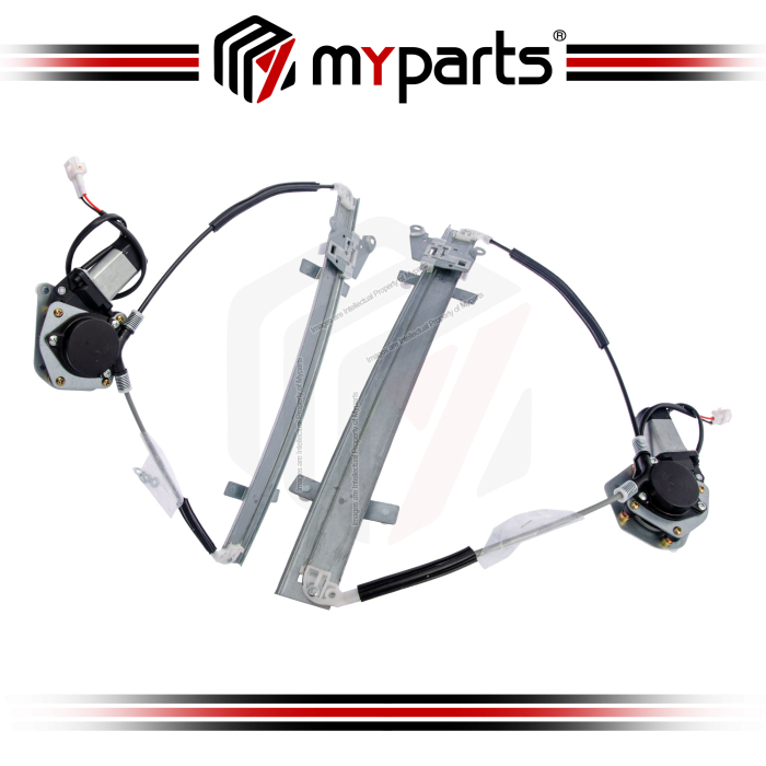 Myparts Fits Suzuki Grand Vitara 1999~2005 | Front (With Motor) Electric Power Window Gear Regulator Door | Set LH Left Hand + RH Right Hand