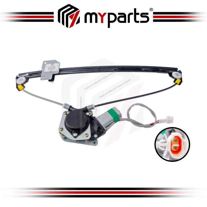 Myparts Fits Suzuki Grand Vitara 1999~2005 | REAR (With Motor) Electric Power Window Gear Regulator Door | LH Left Hand (Passenger Side)