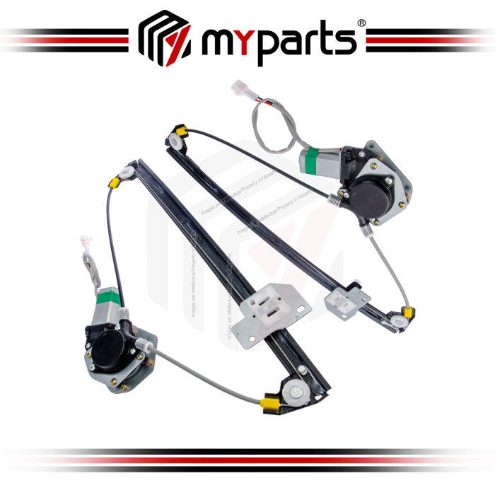Myparts Fits Suzuki Grand Vitara 1999~2005 | REAR (With Motor) Electric Power Window Gear Regulator Door | Set LH Left Hand + RH Right Hand
