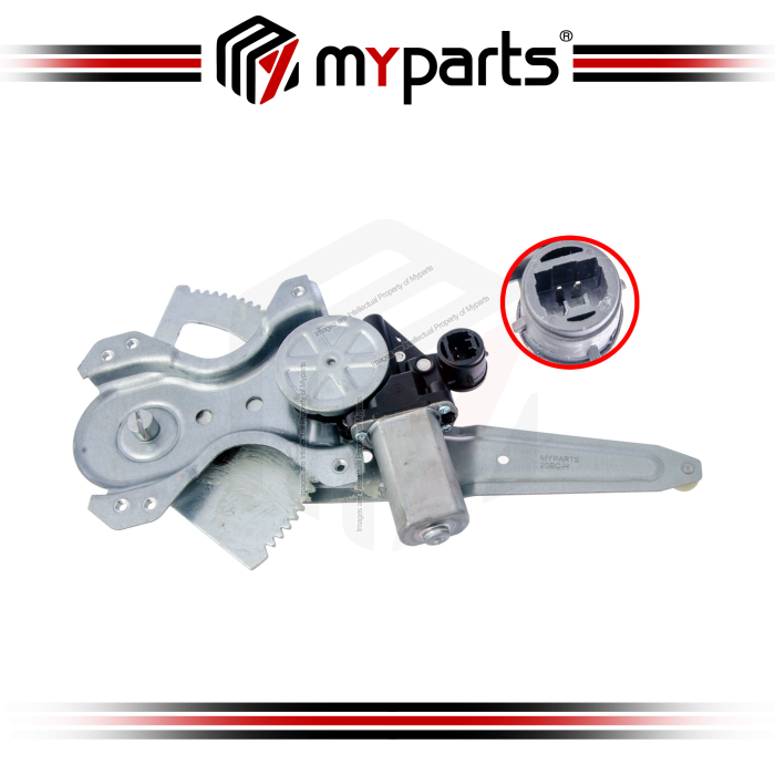 Myparts Fits Toyota Camry ACV30 2002~2006 | REAR (With Motor) Electric Power Window Gear Regulator Door | LH Left Hand (Passenger Side)