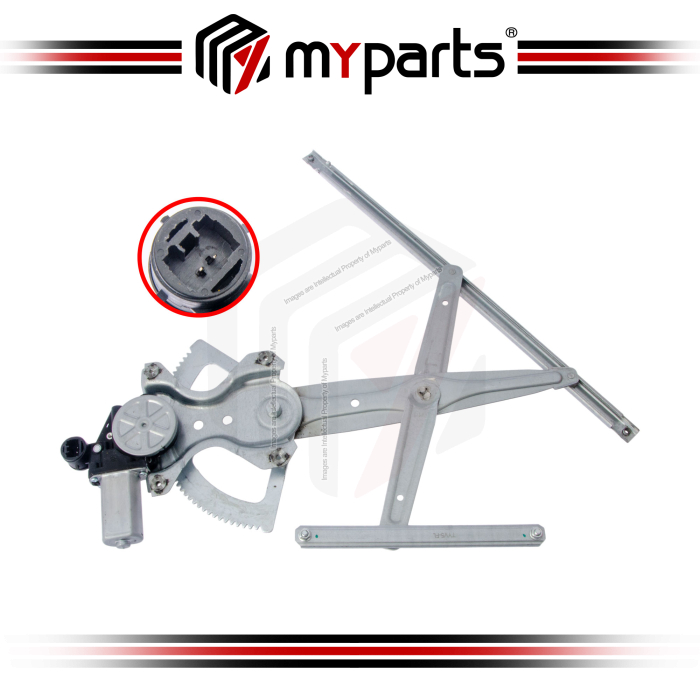 Myparts Toyota Camry ACV30 2002~2006 Front (2 Pins Motor) Electric Power Window Gear Regulator Door | LH Left Hand (Passenger Side)